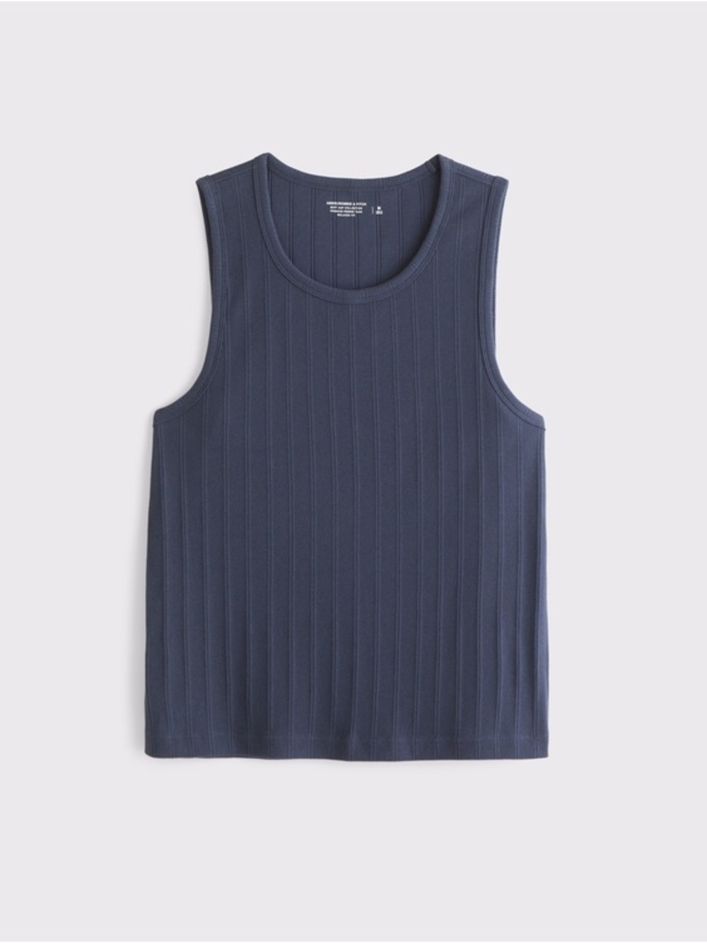 Abercrombie & Fitch Dark Navy Premium Ribbed Tank